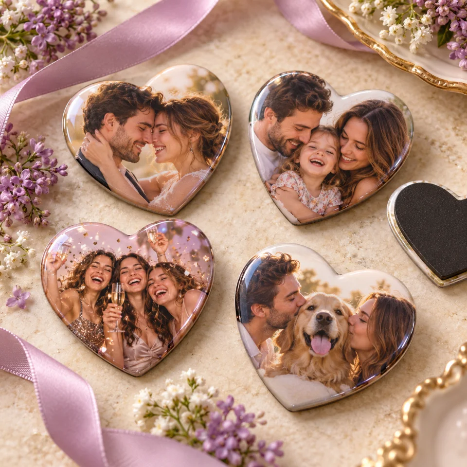 Heart-shaped magnets